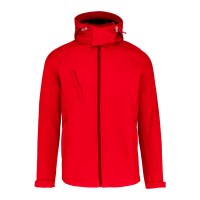 BLUSÃO SOFTSHELL C/ CAPUZ VERMELHO K413